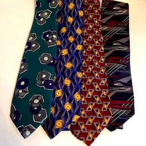Robert Talbott Studio Lot of 4 Men’s Silk Ties Excellent Condition